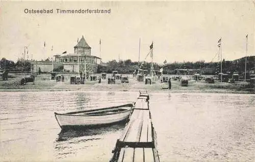 AK / Ansichtskarte Timmendorfer Strand Timmendorferstrand Timmendorf Steg Blick zum Strand