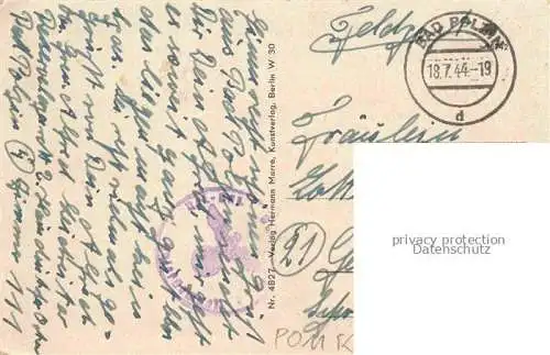 AK / Ansichtskarte Bad Polzin Polczyn-Zdroj PL Kurpark Moor- und Mineralbad Feldpost