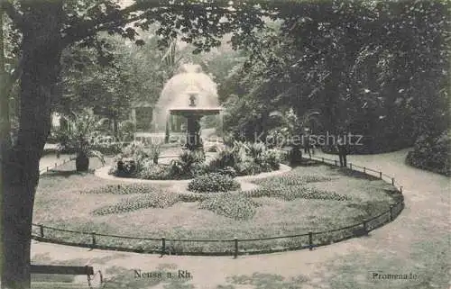 AK / Ansichtskarte NEUss NRW Promenade Park Springbrunnen