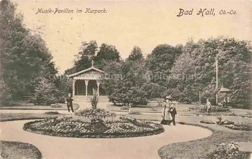 AK / Ansichtskarte Bad Hall Solbad Hall Oberoesterreich AT Musikpavillon im Kurpark