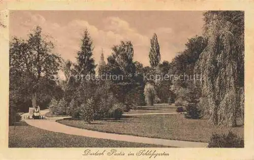 AK / Ansichtskarte Durlach Karlsruhe Baden Partie im Schlossgarten