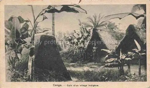 AK / Ansichtskarte Congo Francais KONGO Coin d'un village indigène