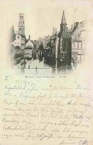 AK / Ansichtskarte Bruges  BRUGGE Belgie Quai du Rosaire