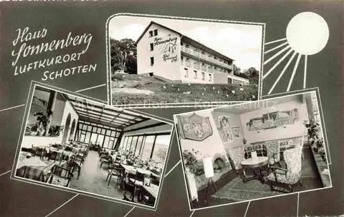 AK / Ansichtskarte Schotten Hessen Hotel Restaurant Café Haus Sonnenberg