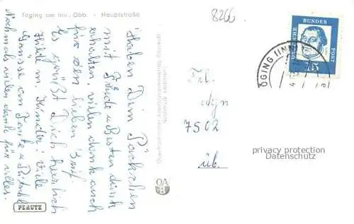 AK / Ansichtskarte Toeging  Inn Bayern Hauptstrasse