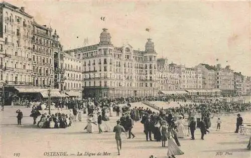 AK / Ansichtskarte OSTENDE Oostende West-Vlaanderen Belgie La Digue de Mer