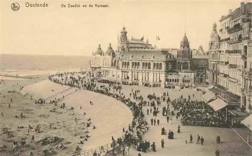 AK / Ansichtskarte Oostende OSTENDE West-Vlaanderen Belgie De Zeedijk en de Kursaal