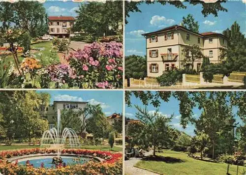 AK / Ansichtskarte Bad Koenig Odenwald Hessen Kur Erholungsheim Haus Keller Brunnen Park