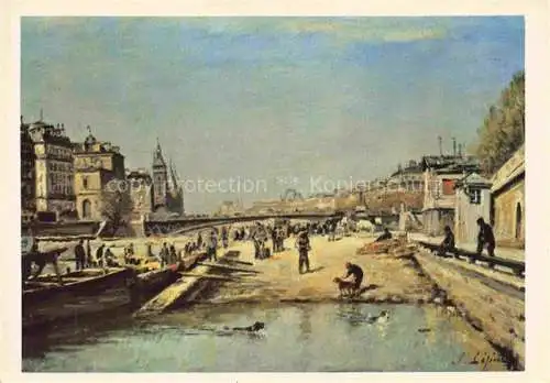 AK / Ansichtskarte LEPINE Stanislas (1836-1892) Kuenstlerkarte Musée Reims Quai aux Fleurs