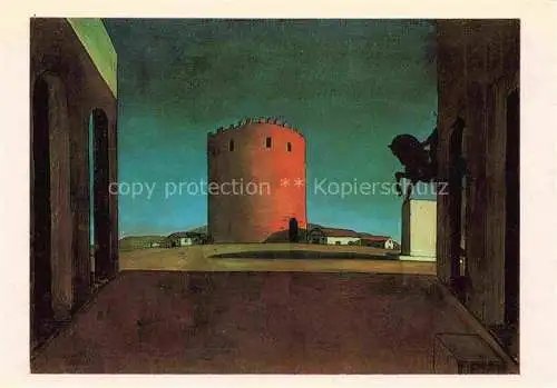 AK / Ansichtskarte CHIRICO Giorgio de Kuenstlerkarte la Tour Rouge Red Towers Venice