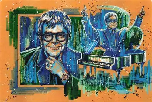 AK / Ansichtskarte Musik Elton John Klavier 
Elton John
Elton John
