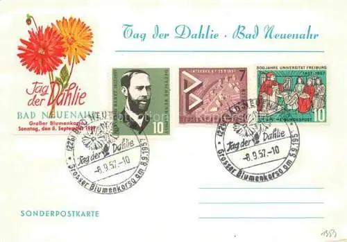 AK / Ansichtskarte BUGA Bundesgartenschau Tag der Dashlie Bad Neuenahr Sonderpostkarte