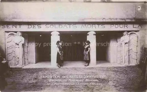 AK / Ansichtskarte Exposition Arts Decoratifs Paris 1925 Monument National de Hartmannswillerkopf