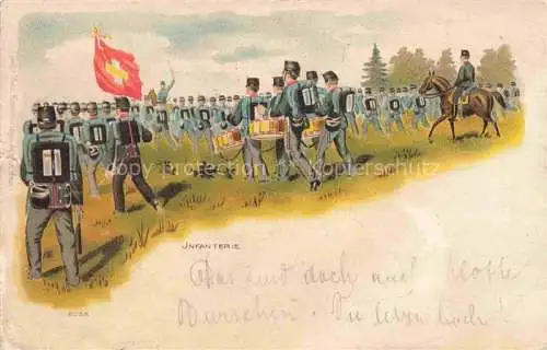 AK / Ansichtskarte Militaria Schweiz Jnfanterie 