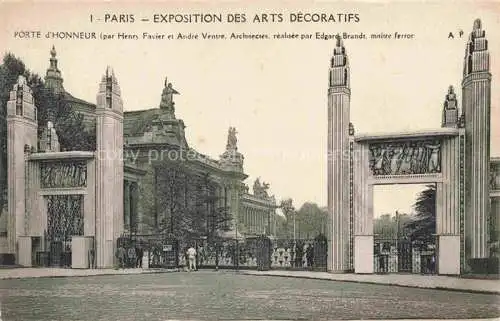 AK / Ansichtskarte Exposition Arts Decoratifs Paris 1925 Porte Honneur 