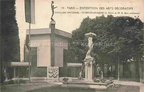 AK / Ansichtskarte Exposition Arts Decoratifs Paris 1925 Pavillon National Tchecoslovaquie