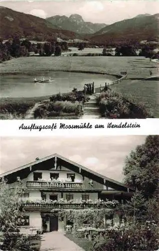 AK / Ansichtskarte Feilnbach Bad Panorama Bayerischer Alpen Ausflugscafé Moosmuehle