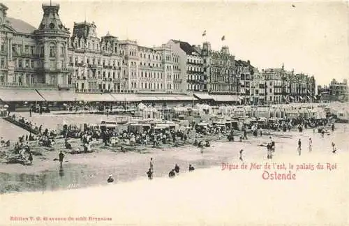 AK / Ansichtskarte OSTENDE Oostende West-Vlaanderen Belgie Digue de mer Palais du Roi