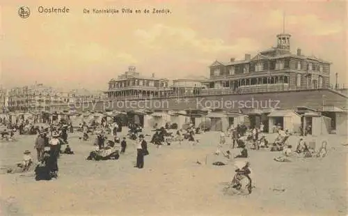 AK / Ansichtskarte Oostende OSTENDE West-Vlaanderen Belgie Koninklijke Villa en de Zeedijk
