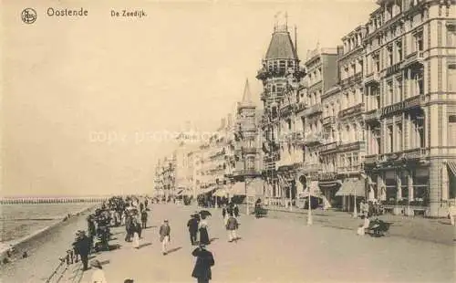 AK / Ansichtskarte Oostende OSTENDE West-Vlaanderen Belgie De Zeedijk