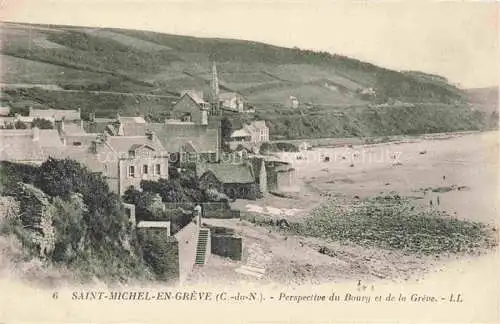 AK / Ansichtskarte Saint-Michel-en-Greve Perspective du Bourg et de la Grève