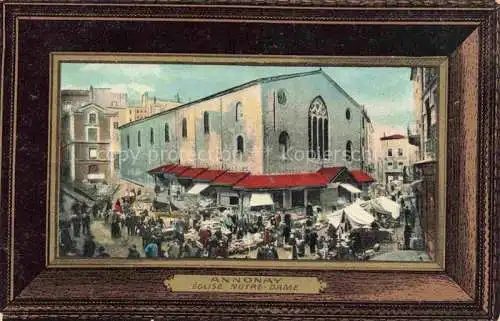 AK / Ansichtskarte Annonay  07 Ardeche Eglise Notre-Dame Marchée Bilderrahmen