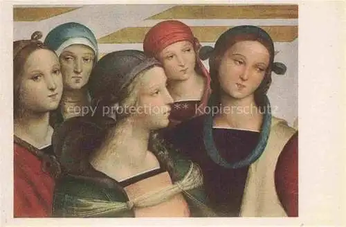 AK / Ansichtskarte SANZIO Raphael Raffael Raffaello (1483-1520) Kuenstlerkarte Lo Sposalizio della Vergine Milano 