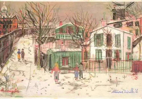 AK / Ansichtskarte UTRILLO M. Kuenstlerkarte le Maquis de Montmartre 