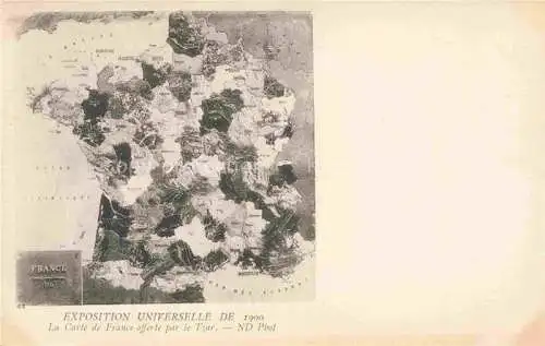 AK / Ansichtskarte Exposition Universelle Paris 1900 La Carte de France offerte par le Tzar 