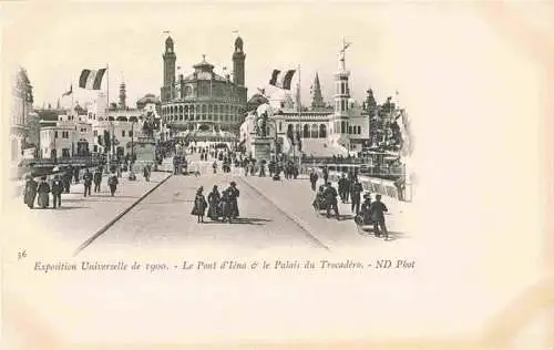 AK / Ansichtskarte Exposition Universelle Paris 1900 Pont Iena Palais Trocadero