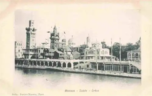 AK / Ansichtskarte Exposition Universelle Paris 1900 Monaco Suede Grece
