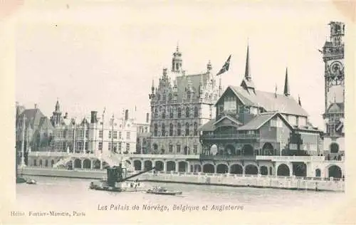 AK / Ansichtskarte Exposition Universelle Paris 1900 Palais Norvege Belgiqque Angleterre