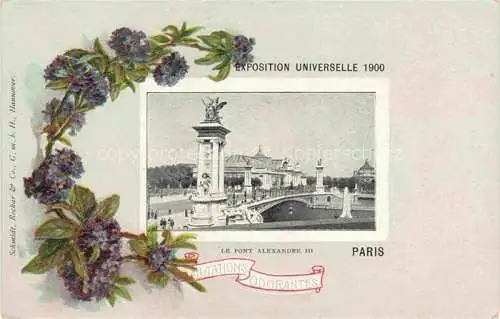 AK / Ansichtskarte Exposition Paris 1900 Exposition Universelle Le Pont Alexandre 3 