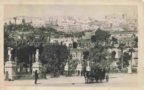AK / Ansichtskarte NAPOLI Neapel Naples IT Ingresso della Villa Nazionale con panorama della Collina