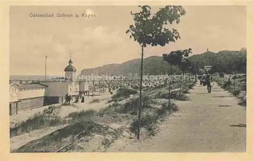 AK / Ansichtskarte GoeHREN  Ostseebad Ruegen Uferpromenade Strand