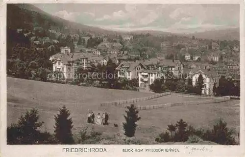 AK / Ansichtskarte Friedrichroda Thueringen Panorama Blick vom Philosophenweg