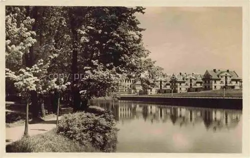 AK / Ansichtskarte Policka Svitavy Pardubicky kraj CZ Uferpartie am Wasser