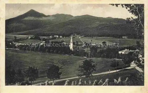 AK / Ansichtskarte Lohberg Lam Bayern Panorama Blick gegen Osserspitze
