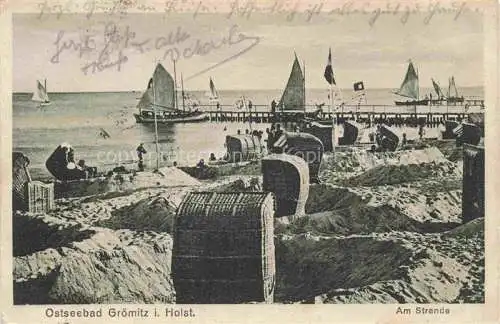 AK / Ansichtskarte GRoeMITZ Ostseebad Am Strande