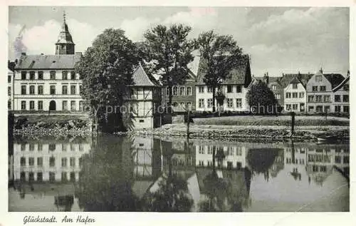 AK / Ansichtskarte Glueckstadt Steinburg Schleswig-Holstein Am Hafen
