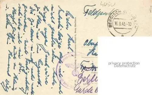 AK / Ansichtskarte BERGISCH-GLADBACH Rathaus Feldpost