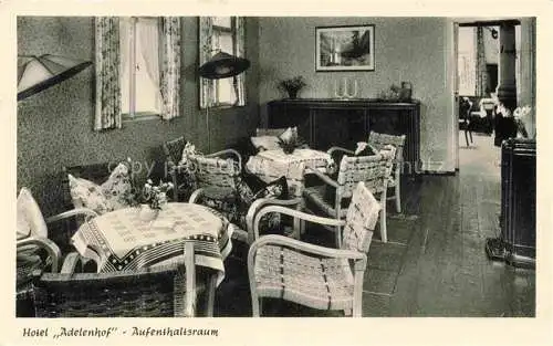 AK / Ansichtskarte Hoffnungsthal Roesrath Hotel Adelenhof Aufenthaltsraum