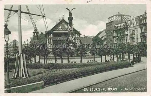 AK / Ansichtskarte DUISBURG  Ruhrort Schifferboerse Feldpost