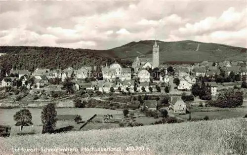 AK / Ansichtskarte Schmallenberg Panorama Luftkurort Ansicht mit Kirche