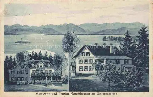 AK / Ansichtskarte Garatshausen Feldafing Starnberg Bayern Gaststaette Pension am Starnbergersee