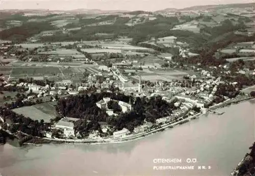 AK / Ansichtskarte Ottensheim Donau Oberoesterreich AT Fliegeraufnahme