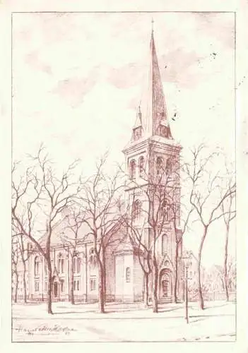 AK / Ansichtskarte HANNOVER Michaeliskirche Kuenstlerkarte