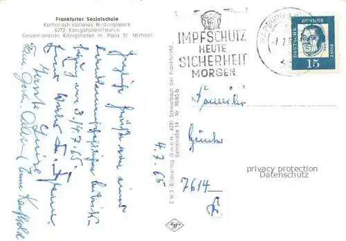 AK / Ansichtskarte Koenigshofen Niedernhausen Taunus Hessen Panorama Ansicht mit Haus St. Michael