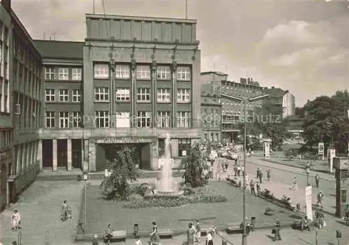 AK / Ansichtskarte OSTRAVA Maehrisch Ostrau CZ Namesti Vitezneho unora Budova statni sporitelny Hotel Ostrava