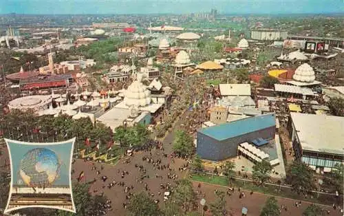 AK / Ansichtskarte NEW YORK City USA Worlds Fair 1964 1965 viewed from the observation tower of the New York State Pavilion